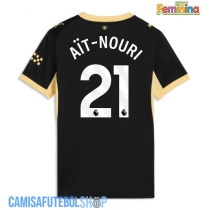 Camisa de time de futebol Manchester City Rayan Ait-Nouri #21 Replicas 2º Equipamento Feminina 2026-27 Manga Curta